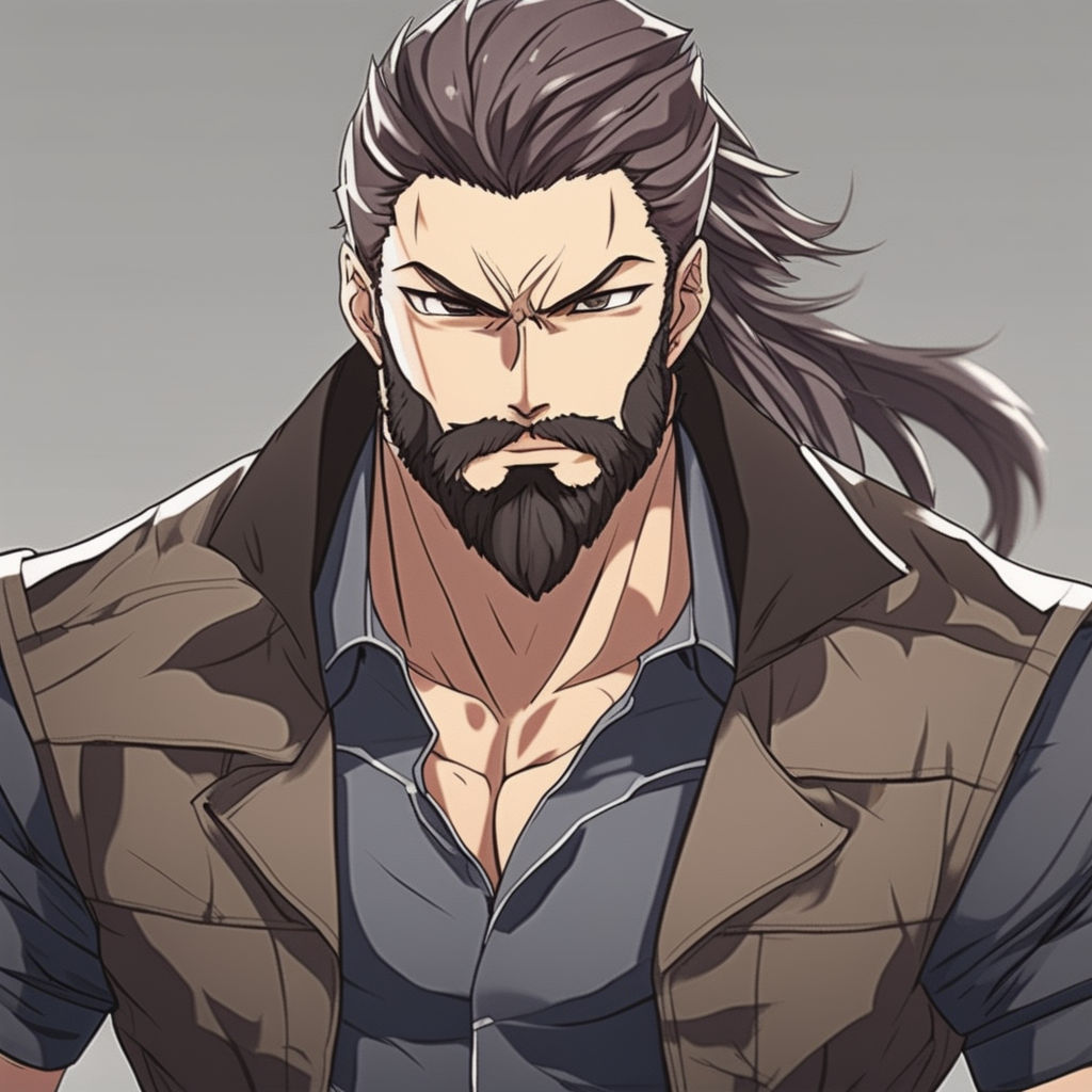 Aggregate 119+ anime man with beard - 3tdesign.edu.vn