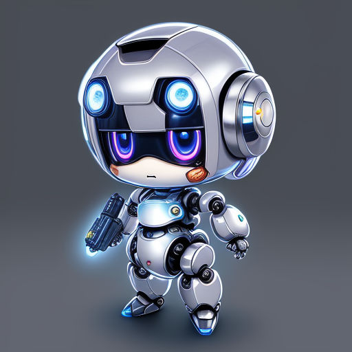 Cute white robot promoter III • Buyourobot
