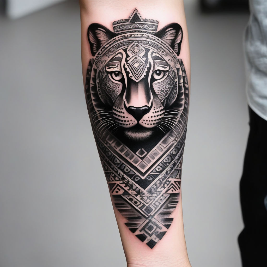 Vector creative geometric tiger tattoo art... - Stock Illustration  [89582091] - PIXTA