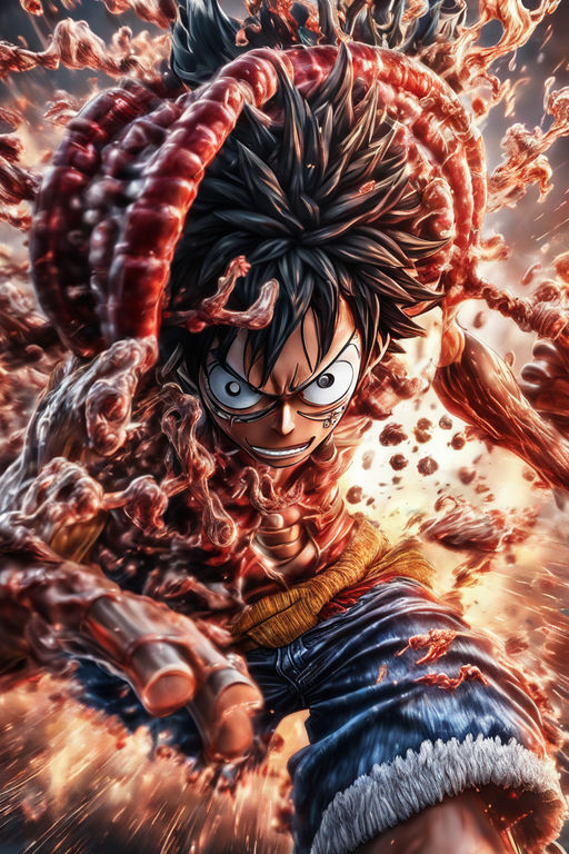 ArtStation - One Piece - Monkey D. Luffy (Gear Fourth)