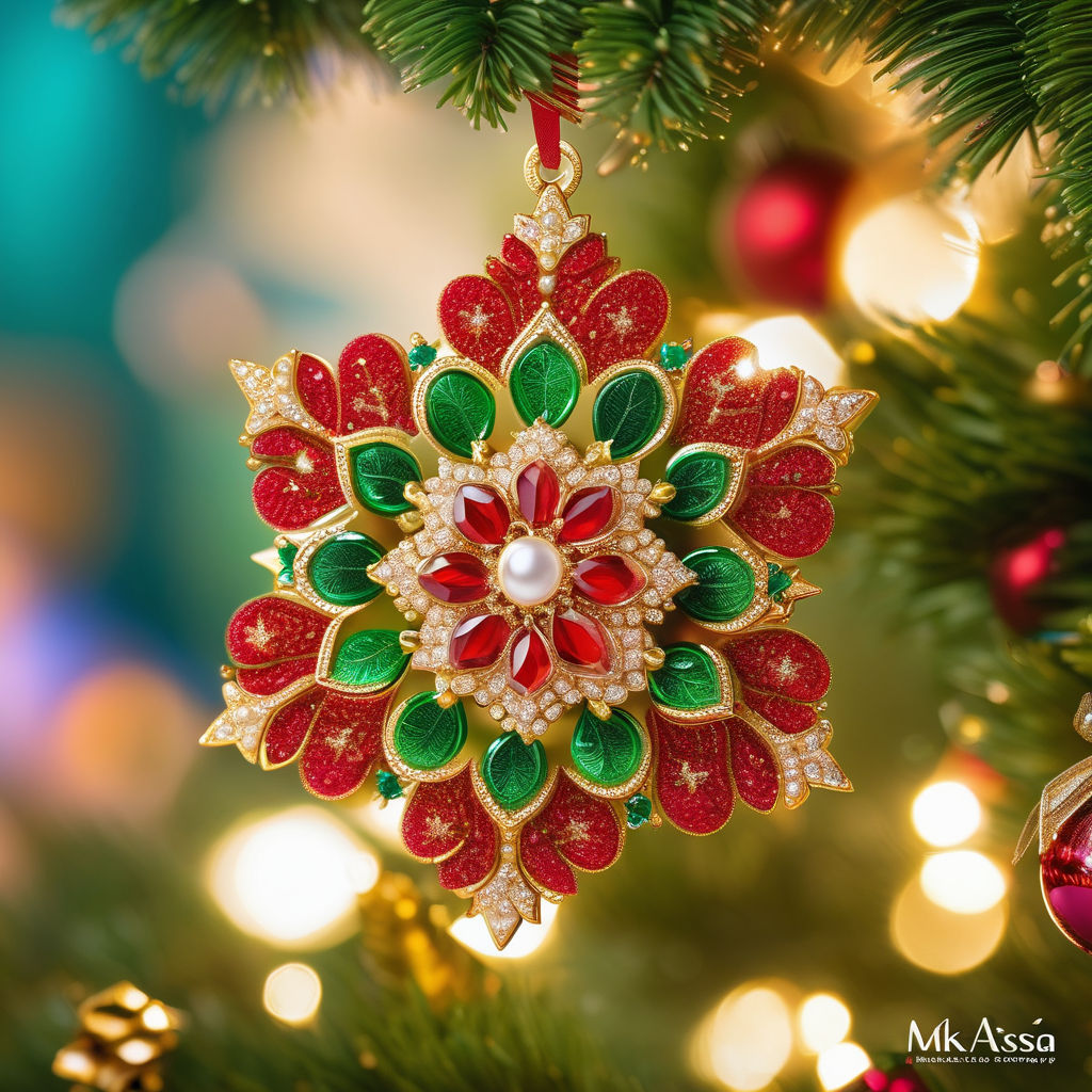 Intricate Christmas tree decoration