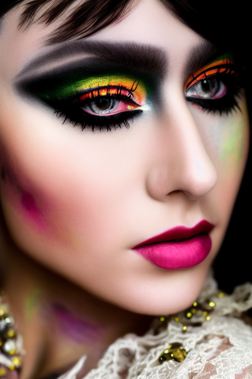 Abstract Face Painting Makeup Playground