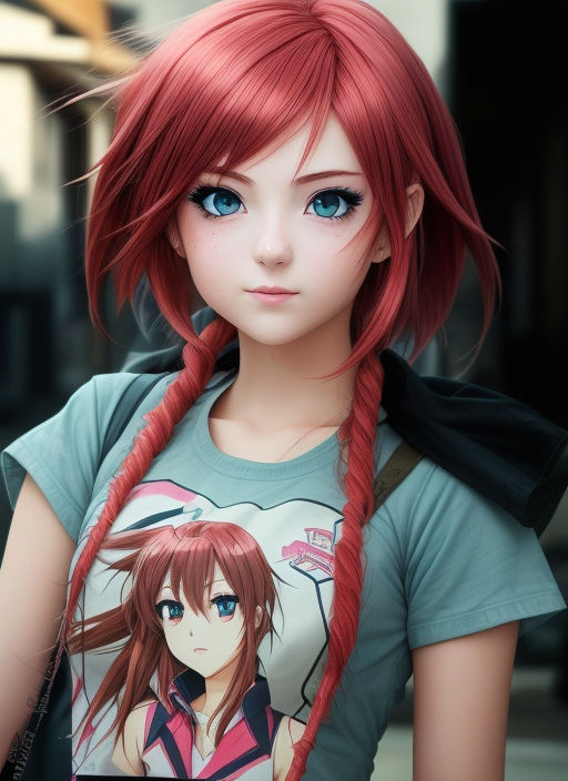 Girl with red hair by krzychumen on DeviantArt