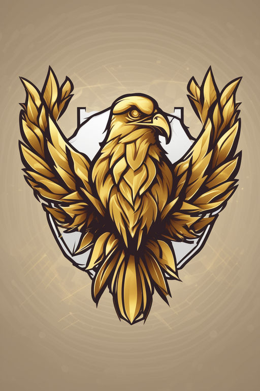 golden eagle head logo