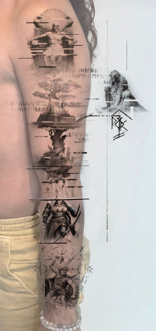 Tattoosday A Tattoo Blog Vincent Bears the Spear of Longinus