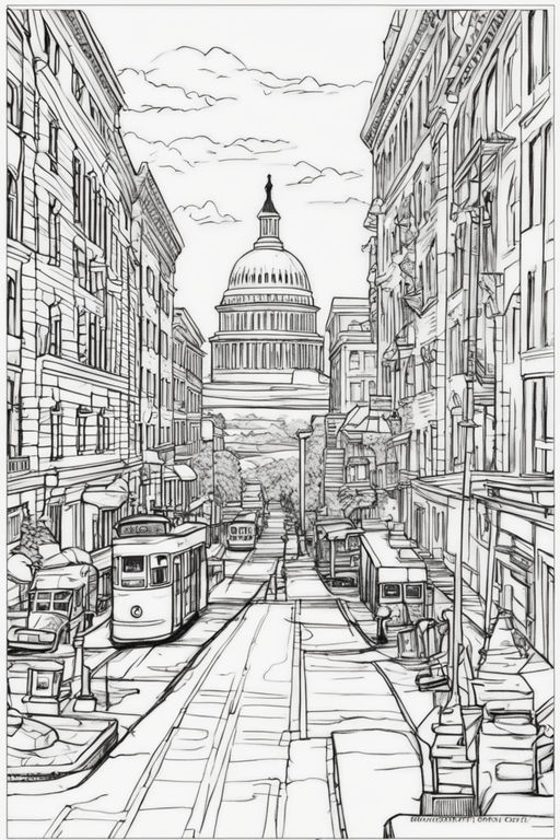 city street coloring pages