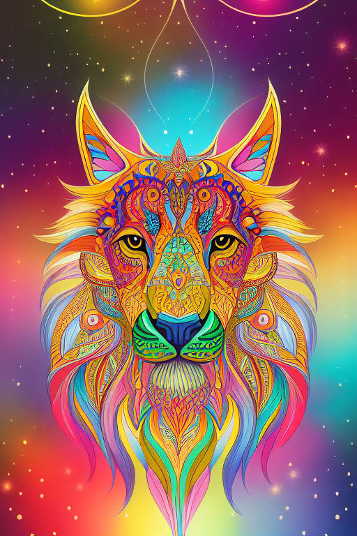 Two Faced Lion' Art Print – jumpinkmonkey
