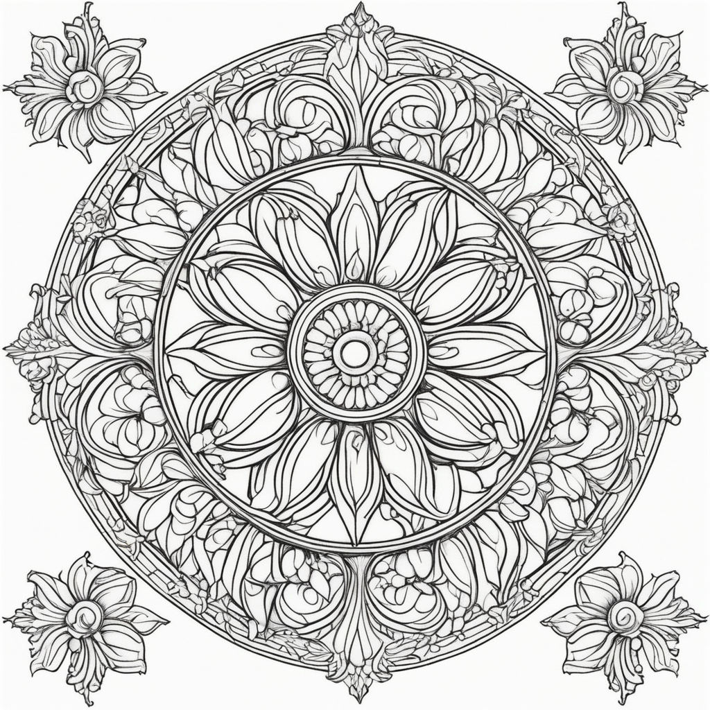 Thick and Thin Circle Mandalas: Relaxing Coloring Book for Adults [Book]