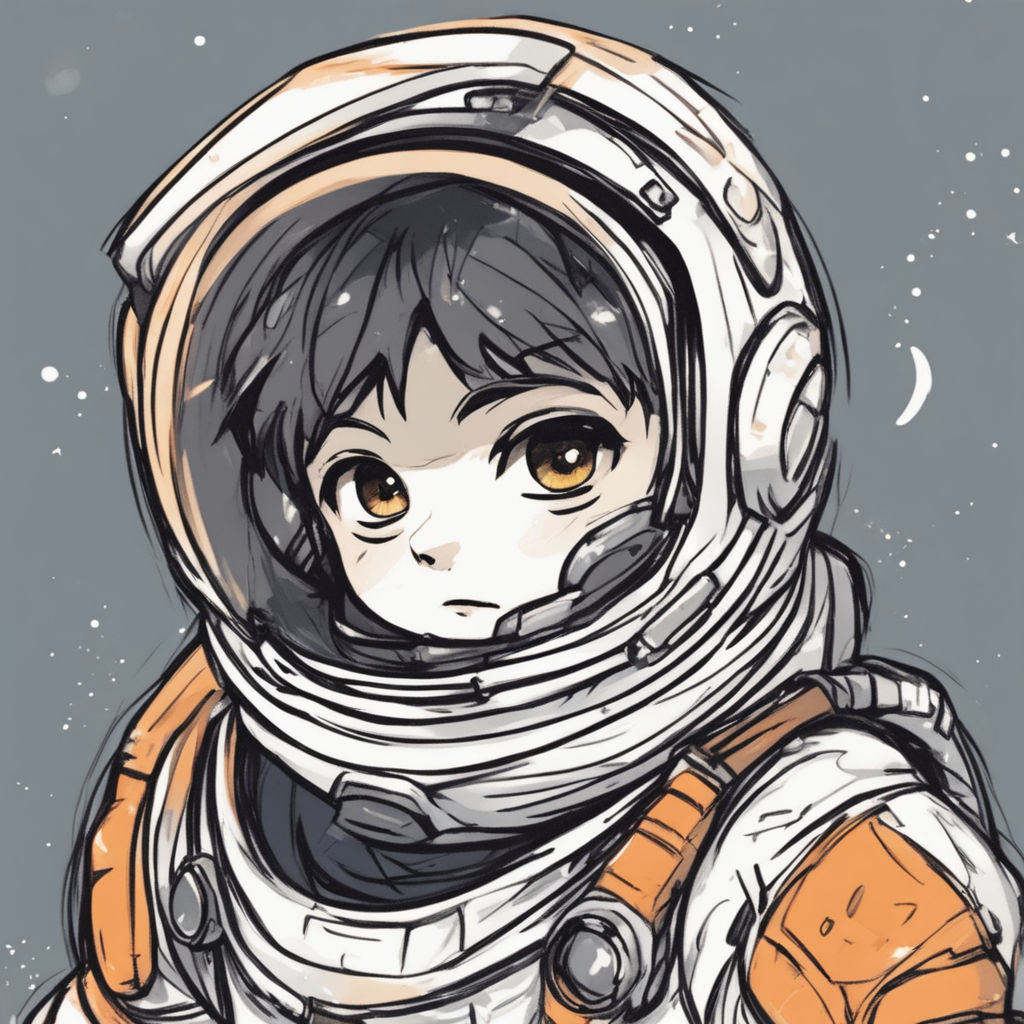 space suit drawing anime