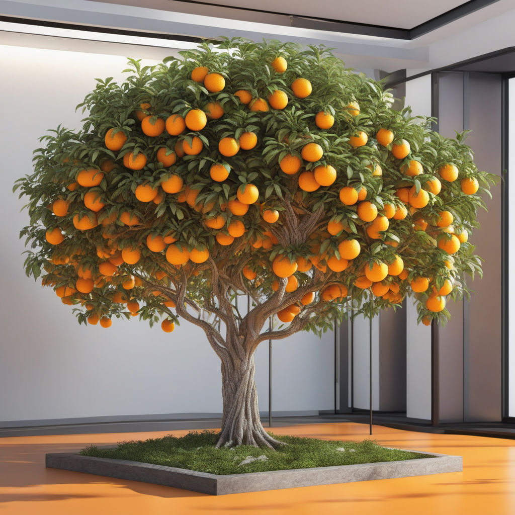 Mandarin Orange Tree coloring page | Free Printable Coloring Pages