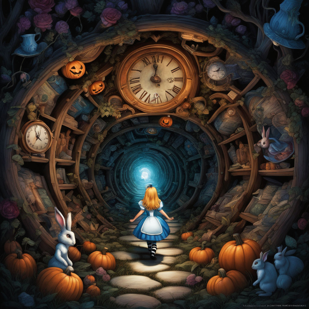 Alice in Wonderland Watch · Creative Fabrica