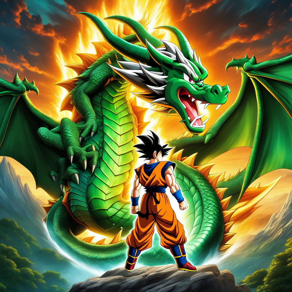 Glowing Build-able Divine Dragon Shenron Lego set with Light up