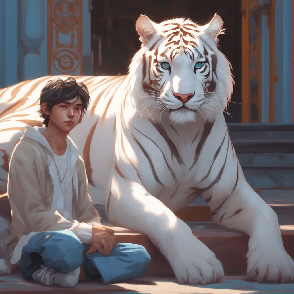 321522 Anime, Girl, White Tiger, 4K, 3840x2160 - Rare Gallery HD Wallpapers