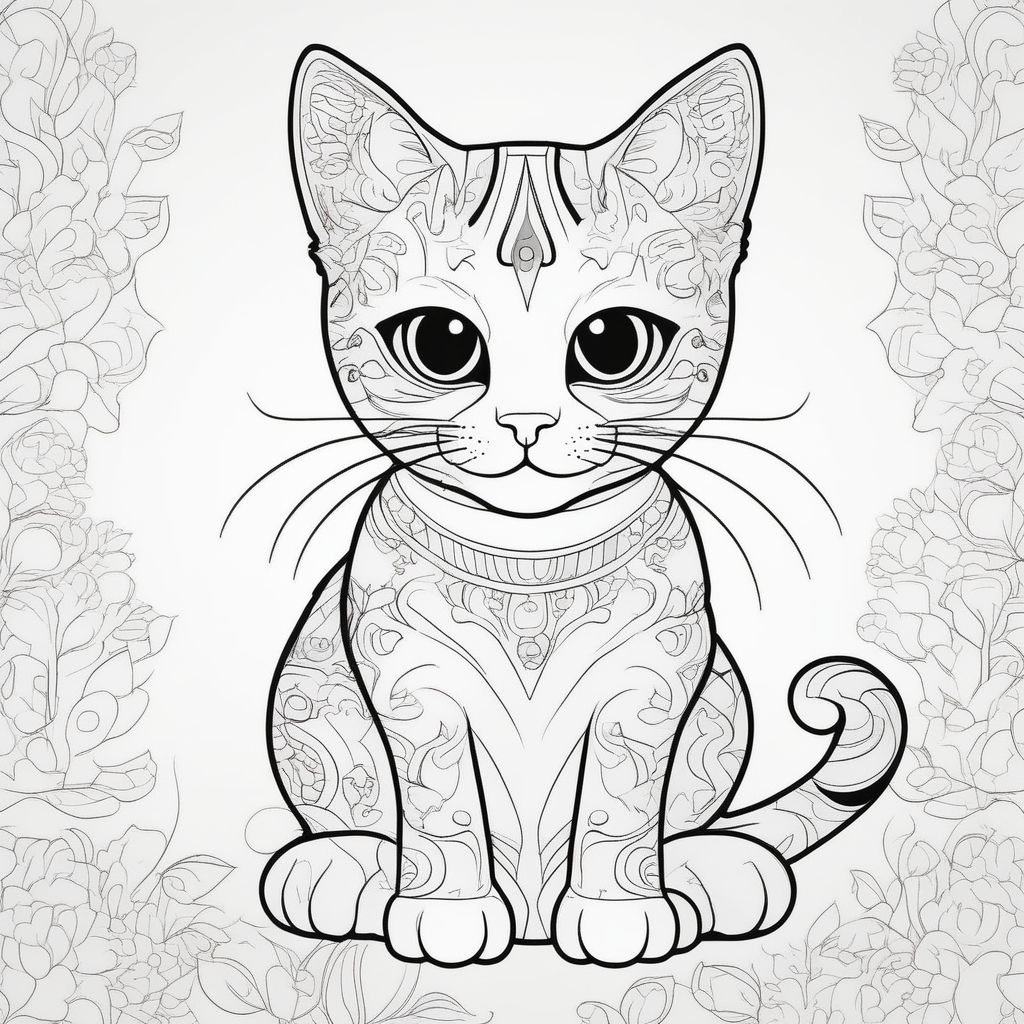 Yoga Cat Coloring Book: Kitty Yoga Mandala And Zentangle Coloring Pages  (Paperback)