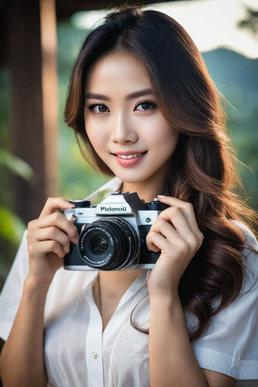 Two model boy posing with camera lens cap - PixaHive