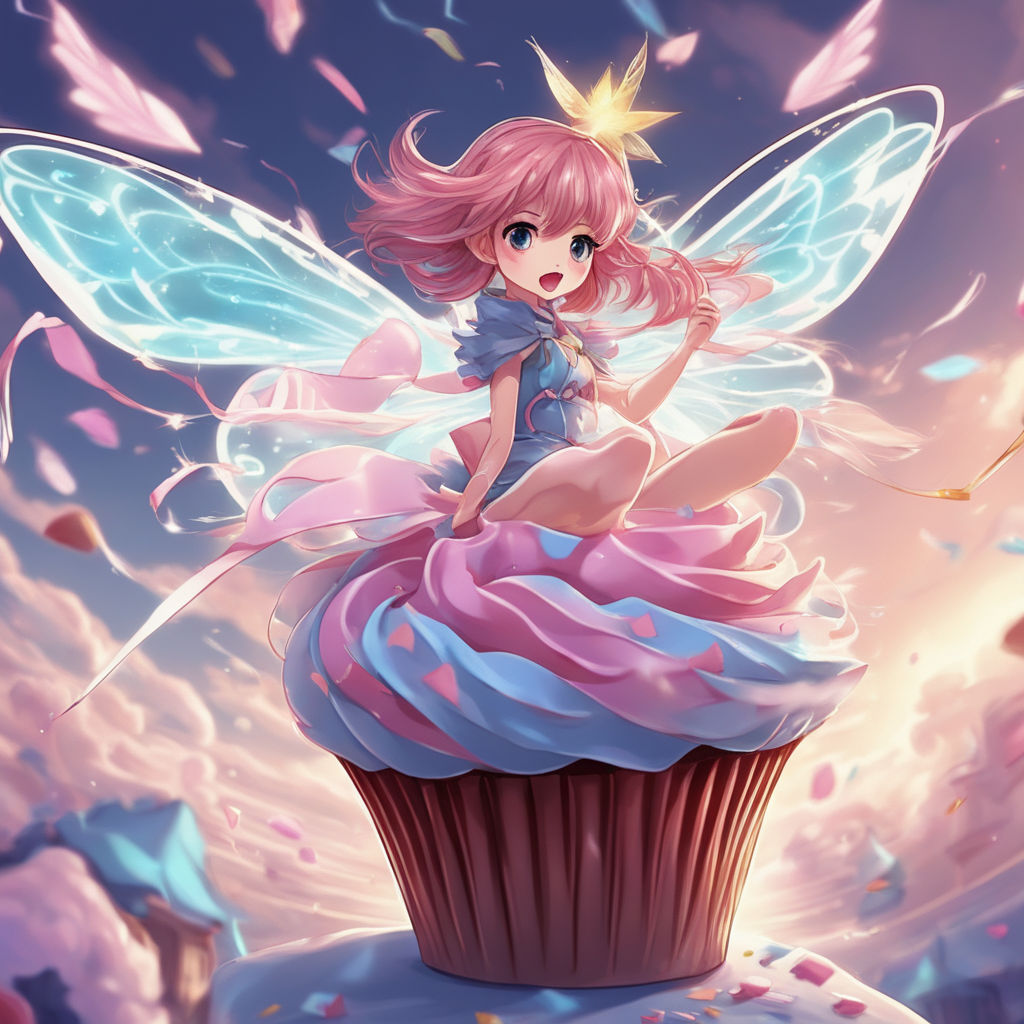 Cute anime fairy on Craiyon