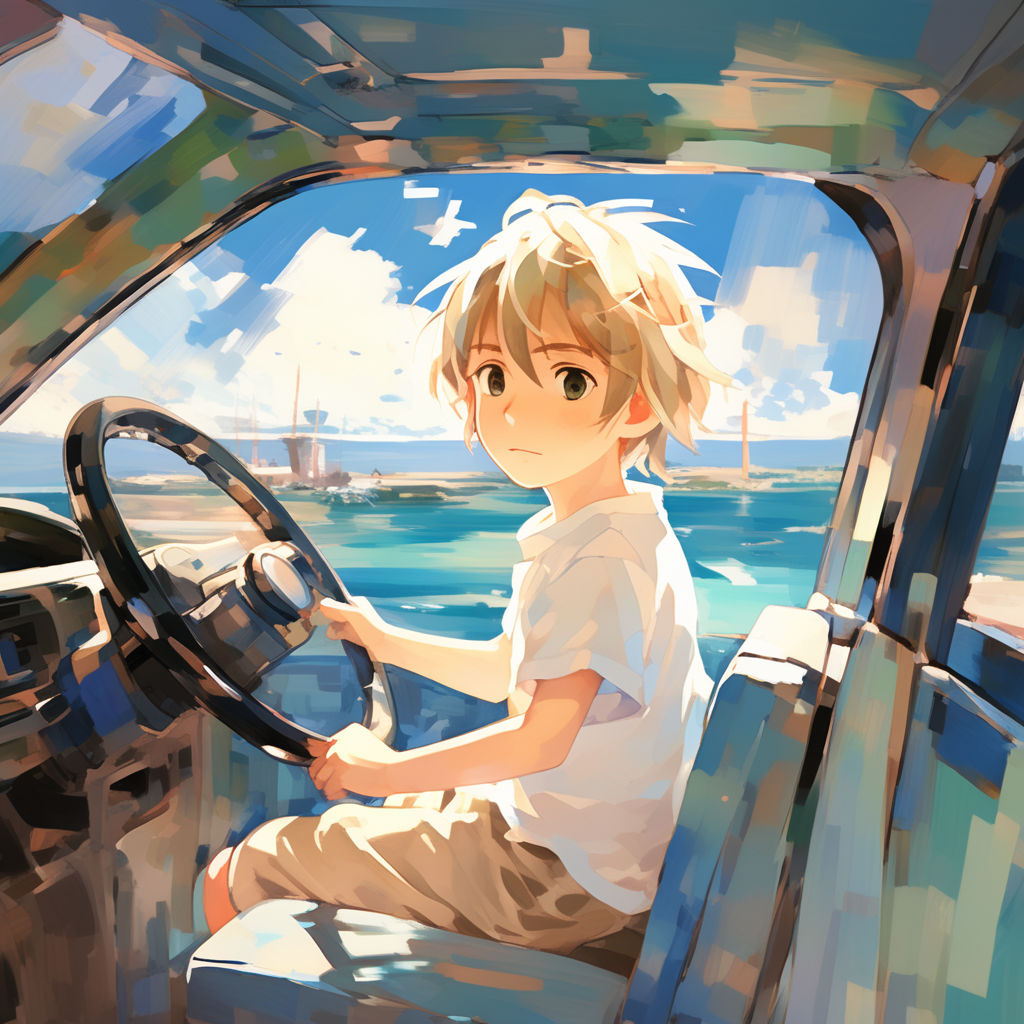 Anime - girl driving a car - YouTube