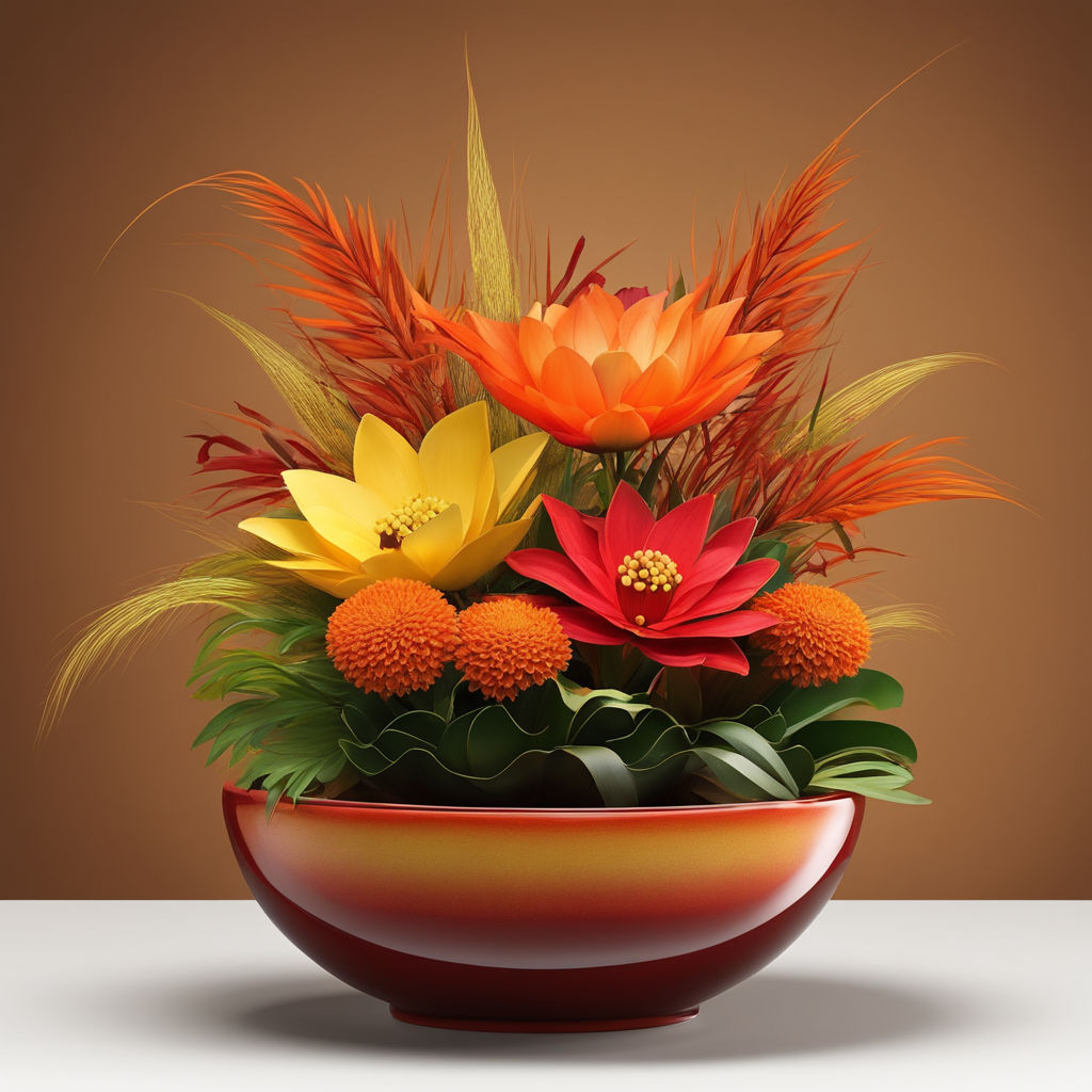 Abstract Japanese style  Ikebana flower arrangement, Fresh flowers  arrangements, Flower arrangements simple