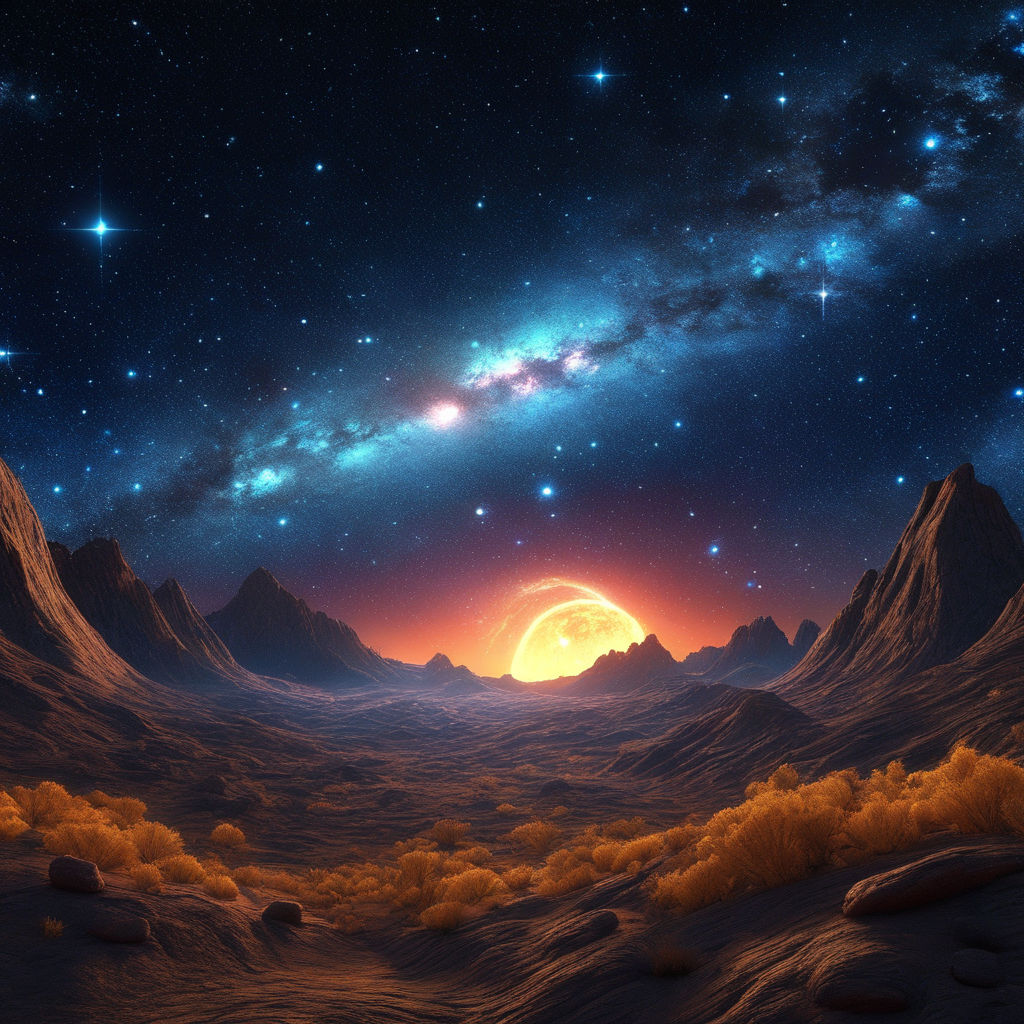 Beautiful Night Sky Sunset Wallpaper 8K