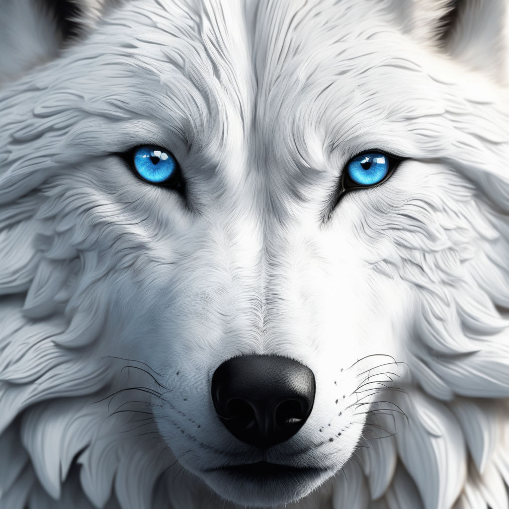 beautiful wolves with blue eyes