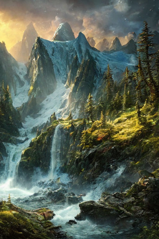 middle earth landscape wallpaper