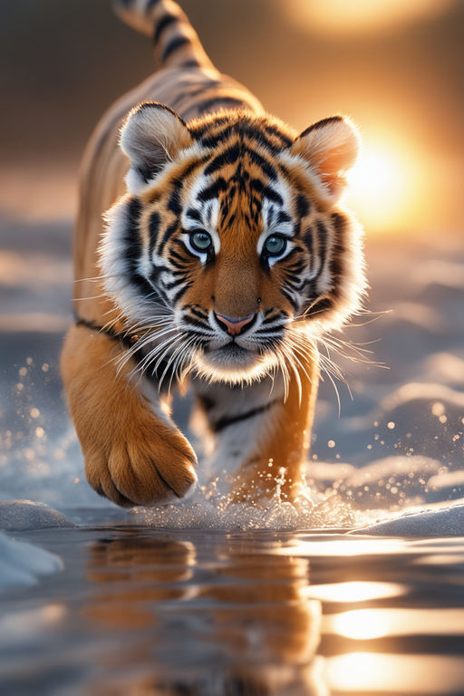 Tiger Bengal Movement Leaping Attack Camera Rendering Include