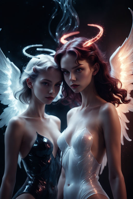 anime twins opposites angel and demon