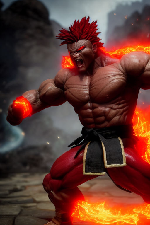 Evil Akuma from Street Fighter 2 - Playground