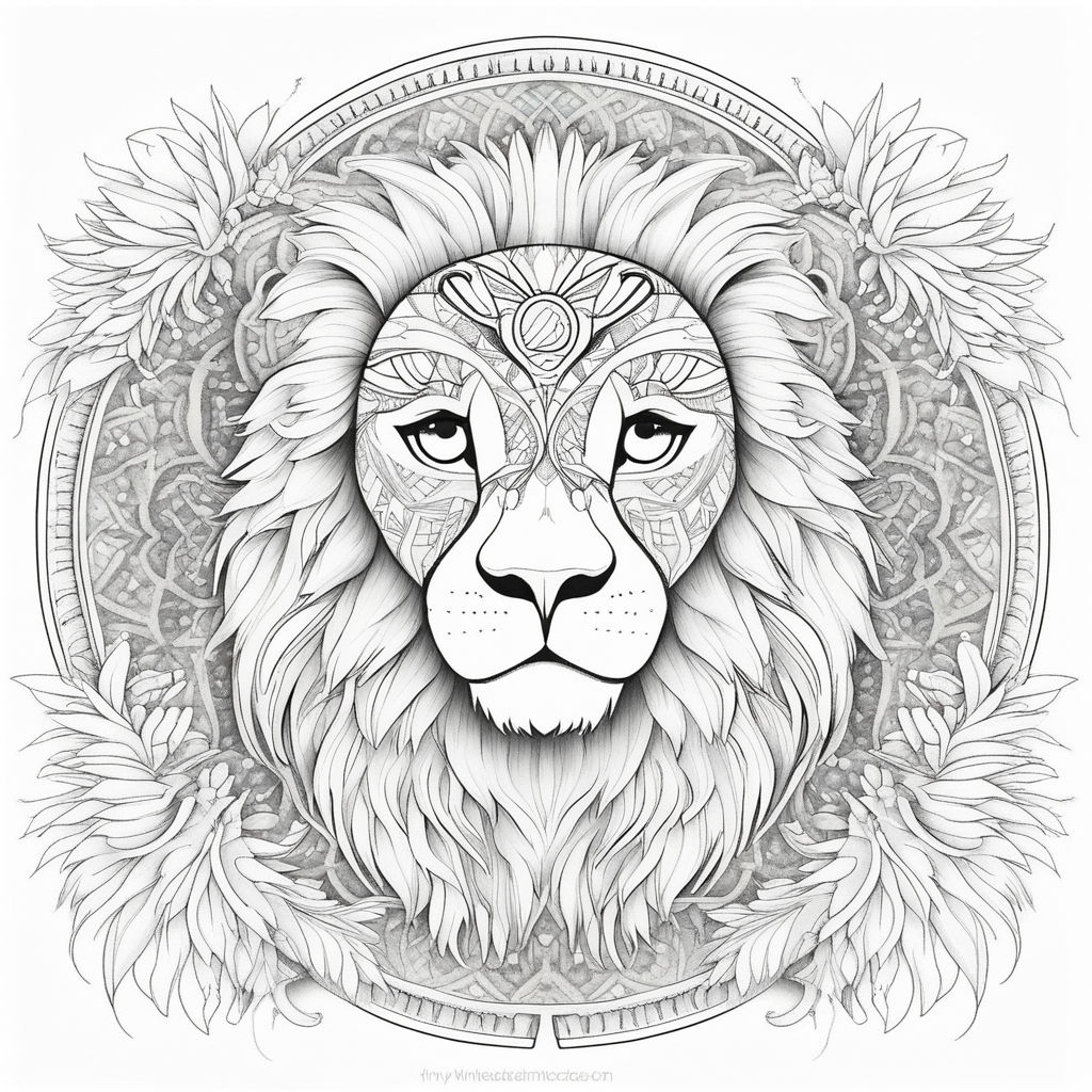 Head of lion with mane continuous one line drawing vector illustration   CanStock