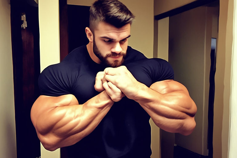 25-years-old bulky manly bulky-bodybuilder massive biceps - Playground