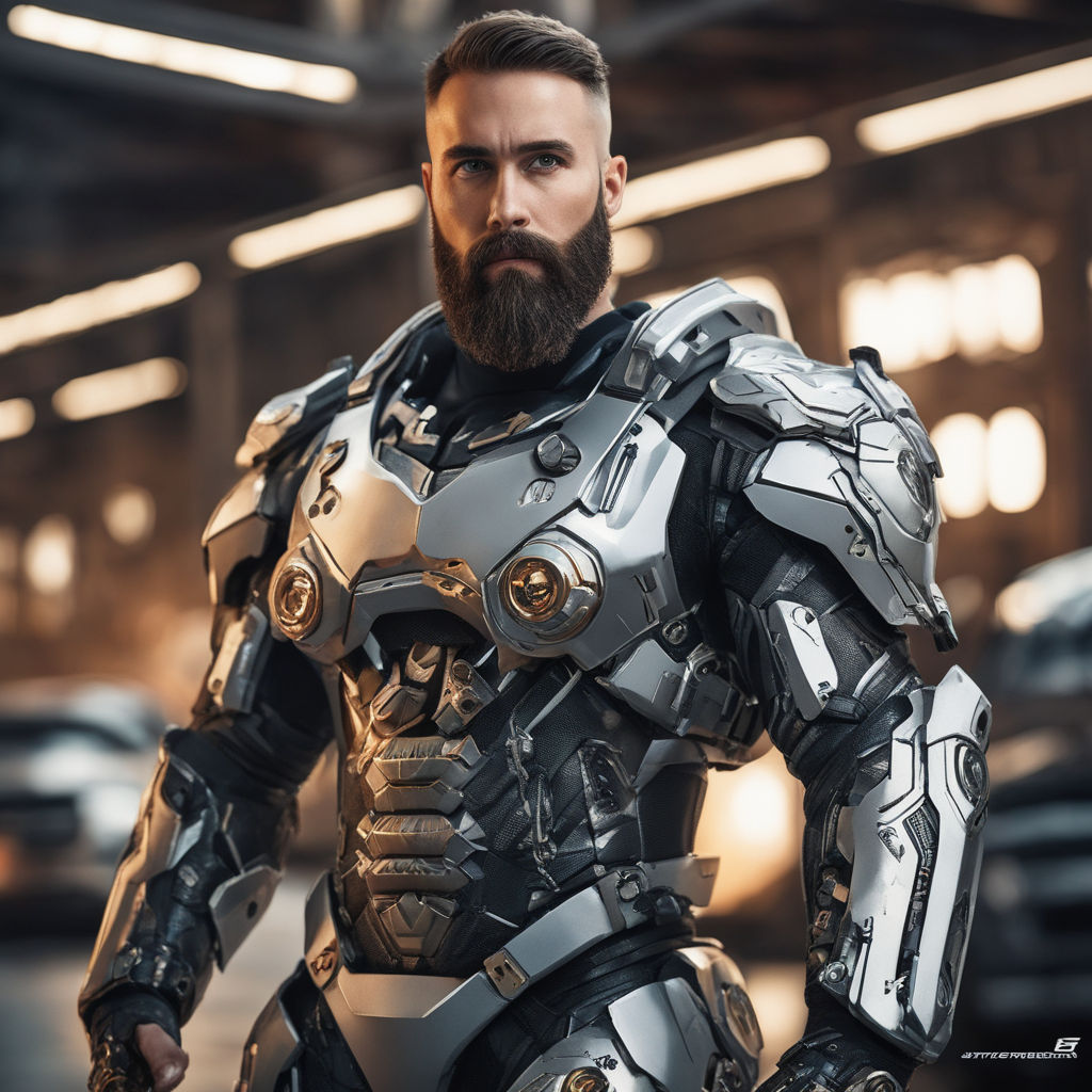 futuristic light armor suit