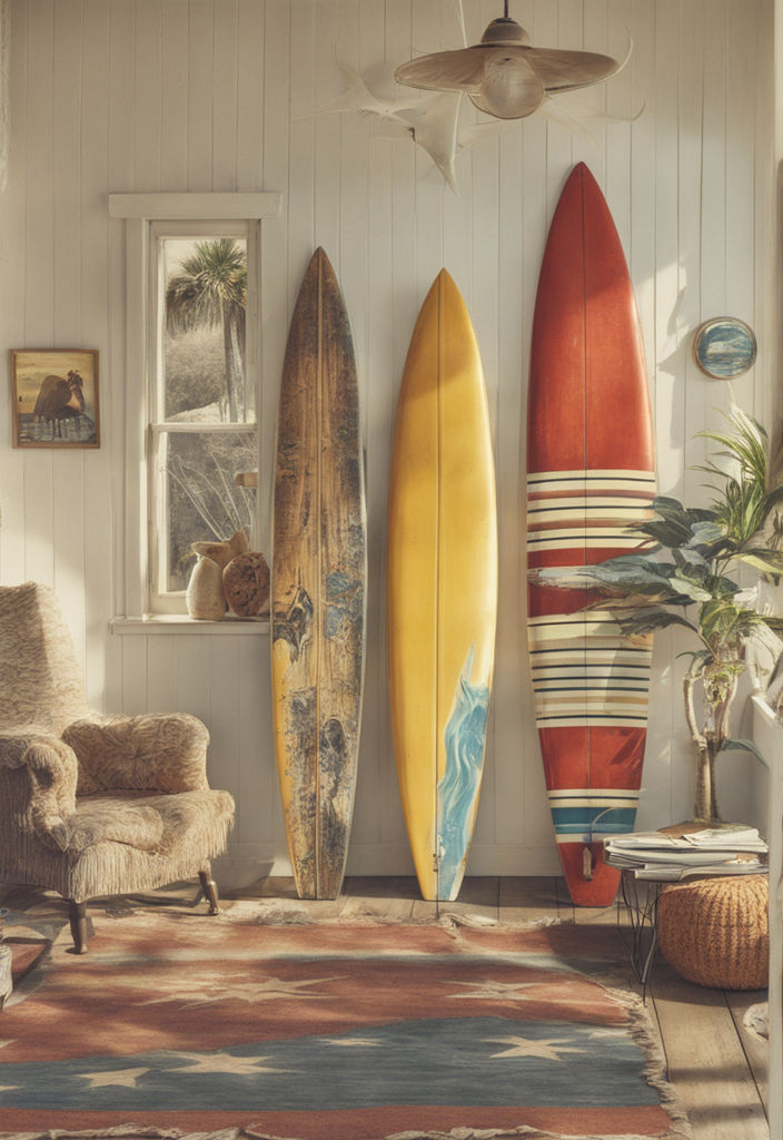wall hanging surf board surfboard decor hawaiian beach surfing teen beach  movie