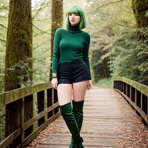 Forest green thigh high on sale boots