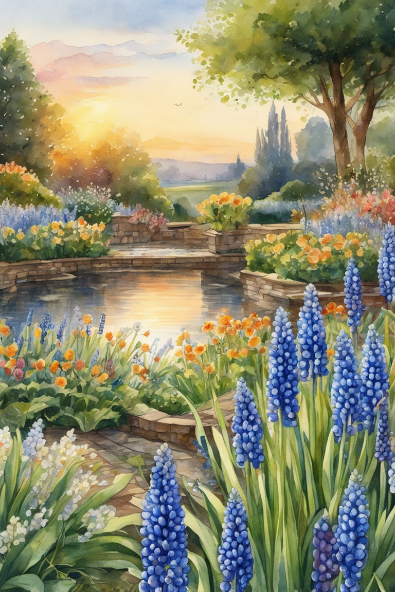 the beautiful garden under the happy sun 13330358 Vector Art at Vecteezy