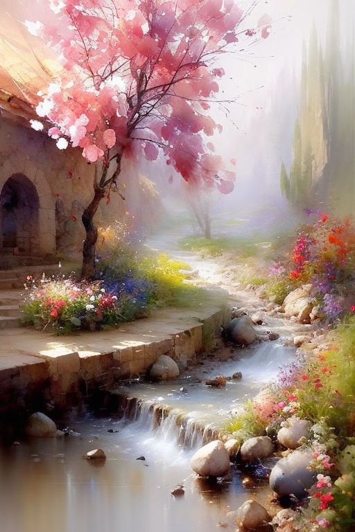 easy spring landscape paintings