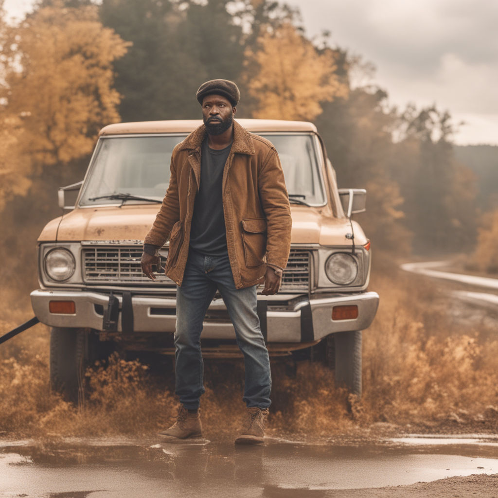 African american man posing with car Stock Photo by ©IgorVetushko 171503098