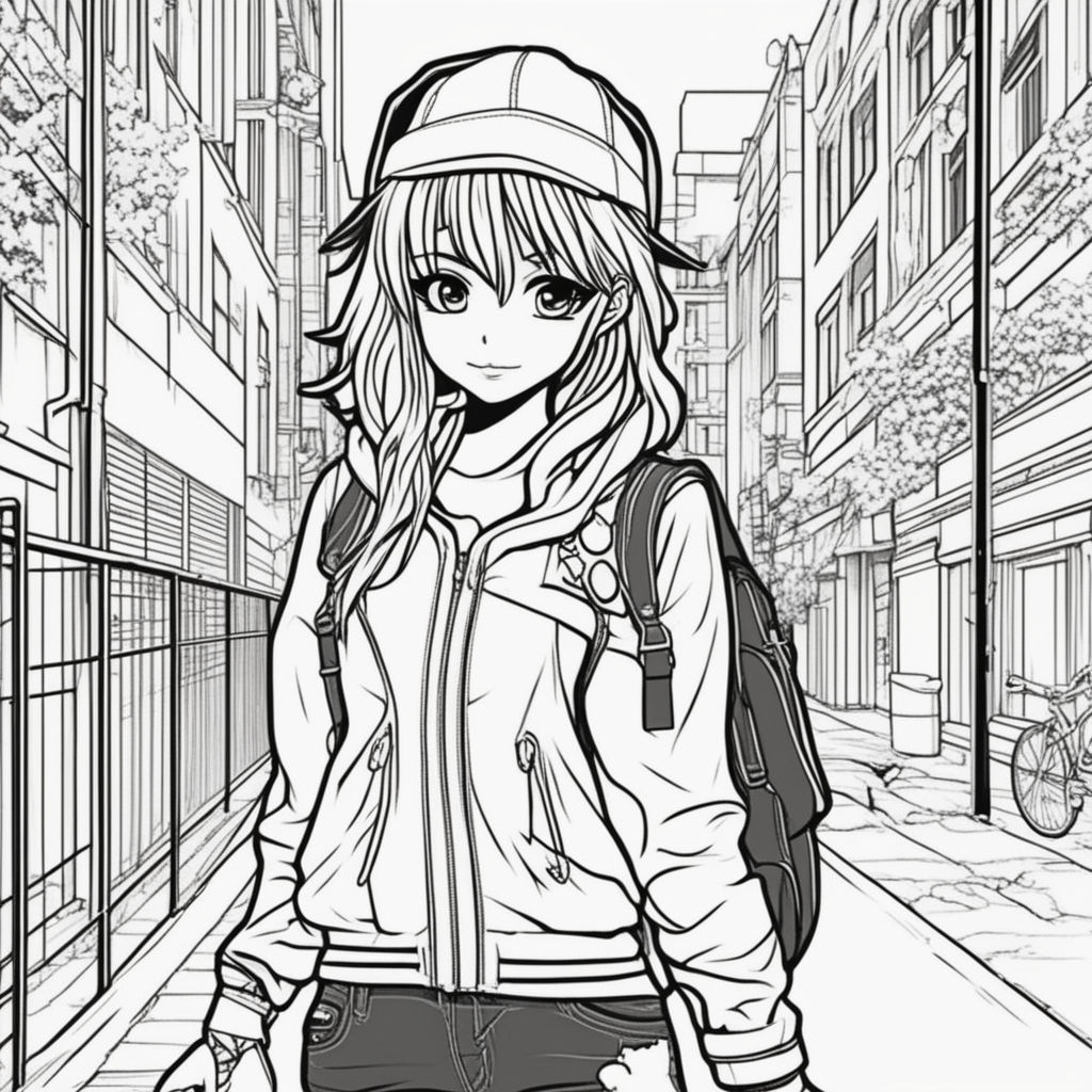 Anime Fashion Coloring Book: Playful Urban Style Collection - Perfect Gift  for Tween and Adults, Fashion, and Manga Lovers: Express Your Style and