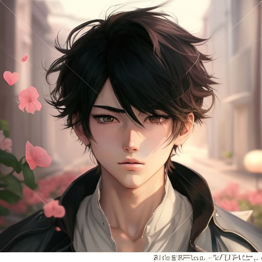 Premium Photo  Portrait handsome anime boy for avatar and computer graphic  background 2d illustration