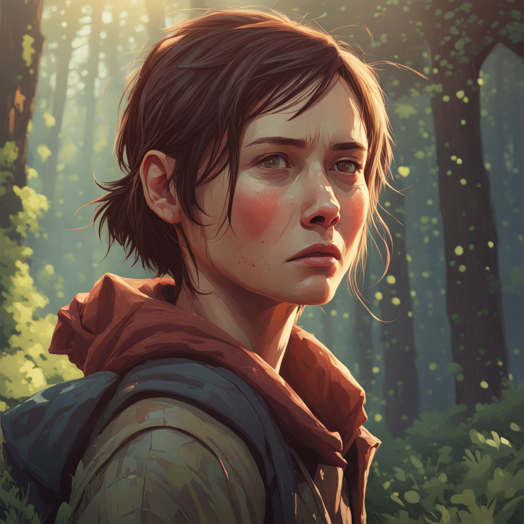 sarah from the last of us by sylvain sarrailh, rhads,, Stable Diffusion