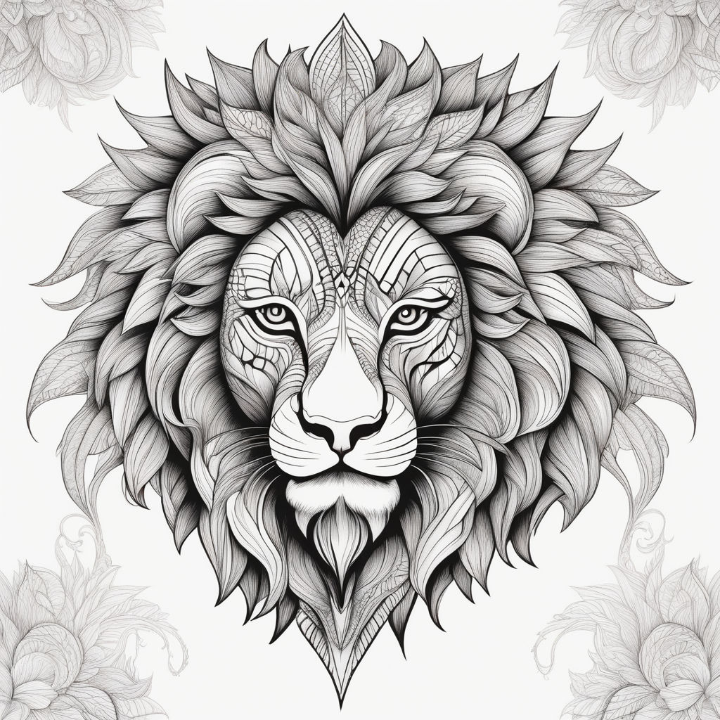 Roaring Lion on Hand Tattoo