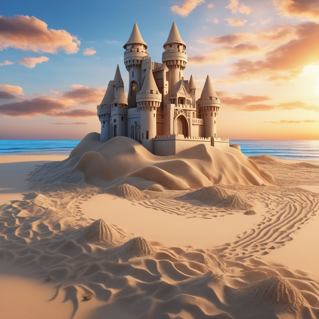 How to Draw a Sandcastle - HelloArtsy