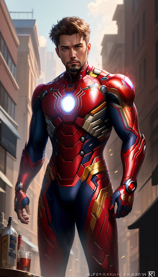 iron man suit drawing