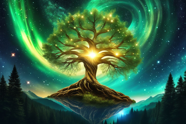 Wise Mystical Tree Face Old Mythical Oak Tree Funny Meme