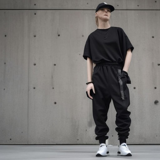 following Off-White's deconstructed style. Pattern: Add diagonal stripes  and quotation mark motifs inspired by Virgil Abloh's signature design  language. Accessories: Pair the overalls with high-top sneakers and a belt  with an industrial-style