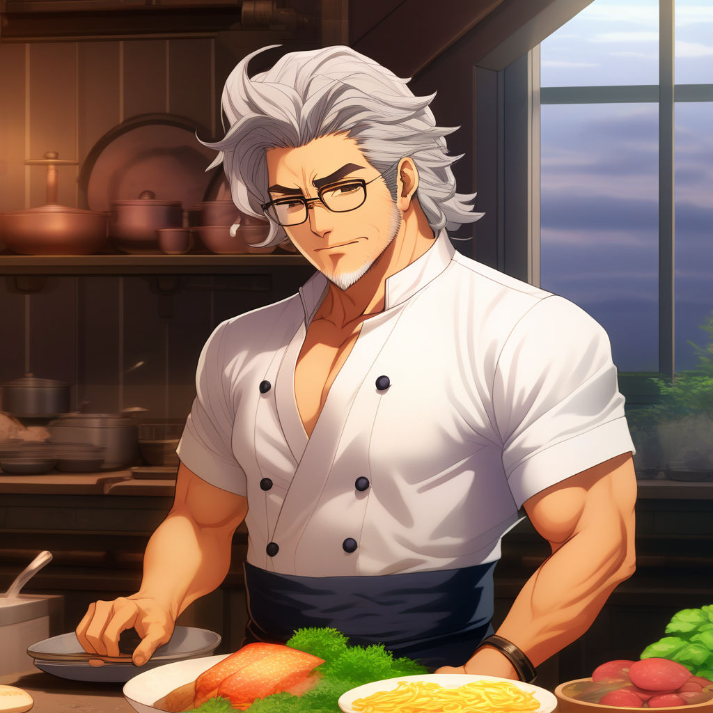 Chef Dad, Chef Kid Anime Illustration – Chef Dad Chef Kid