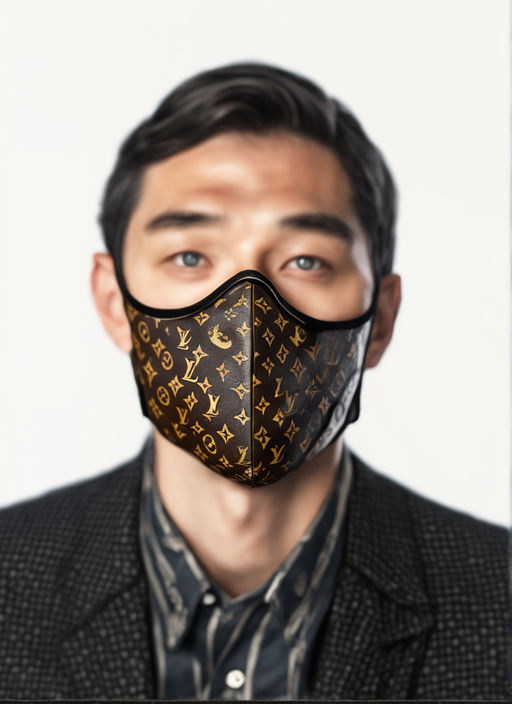 Mortal Kombat Fashion : man wearing Louis Vuitton monogram concept mask,  renaissance period, hyper realistic v--5, 8k, 8mm lens, trending on  artstation, sharp focus, studio photo, intricate details, highly detailed,  by greg