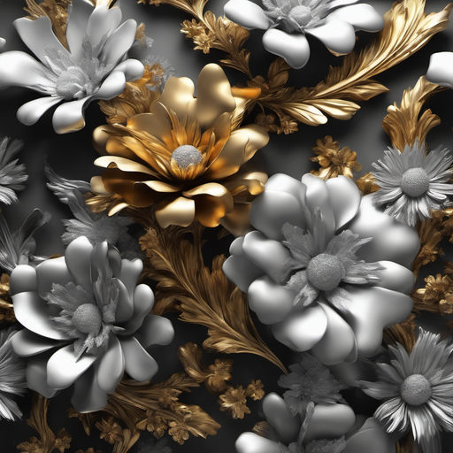 Gold Silver 3d Wallpaper, Gold Lv Wallpaper