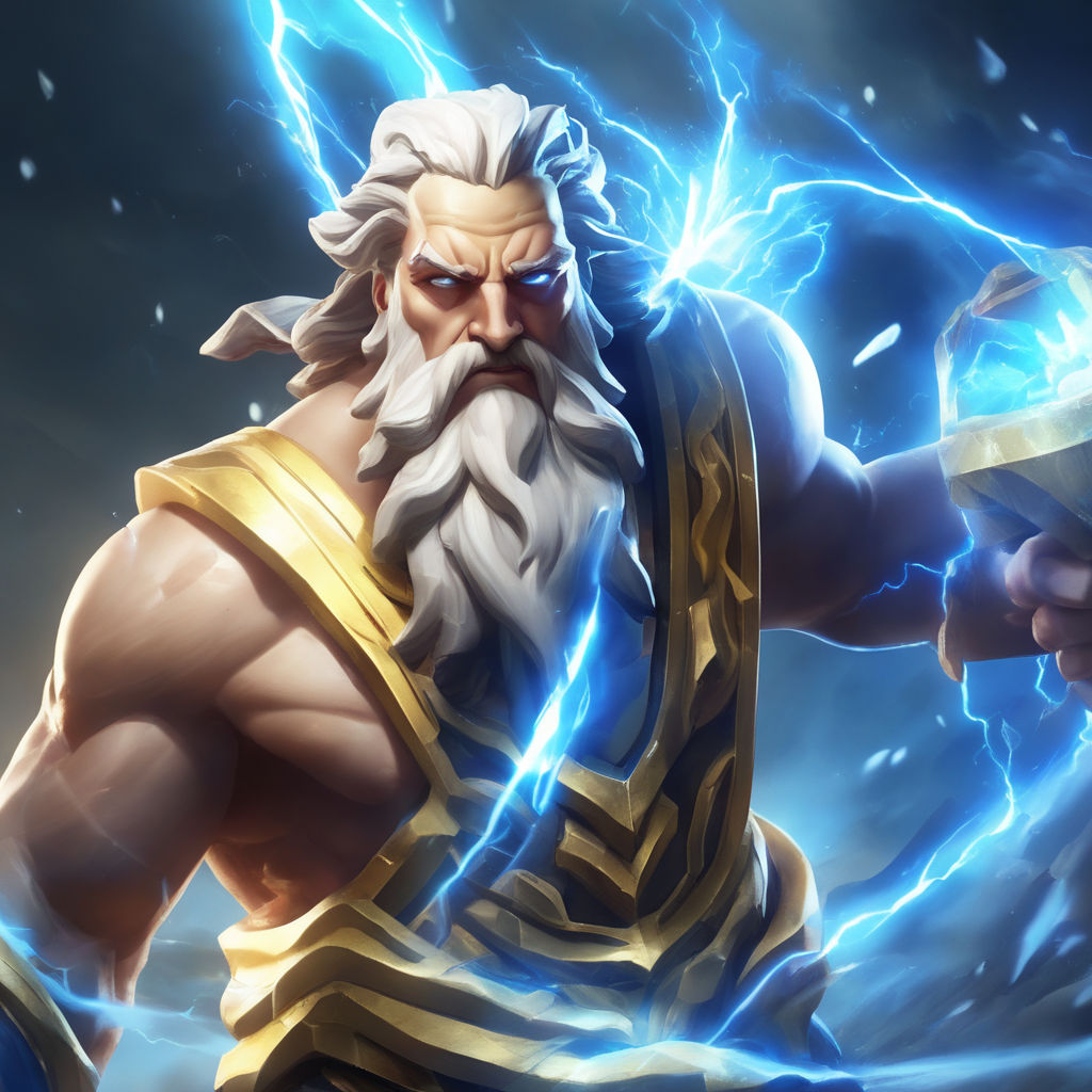 zeus greek god lightning bolt