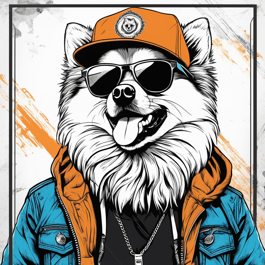 Party wolf in sunglasses. Pop art style in neon... - Stock Illustration  [100404432] - PIXTA