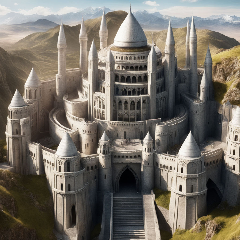 Minas Tirith, the citadel of Gondor  Lord of the rings, Fantasy places,  Castle designs